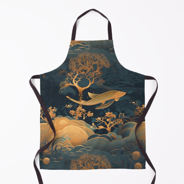 Item preview, Underseascape gold blossom pattern designed and sold by Viking-Samurai.