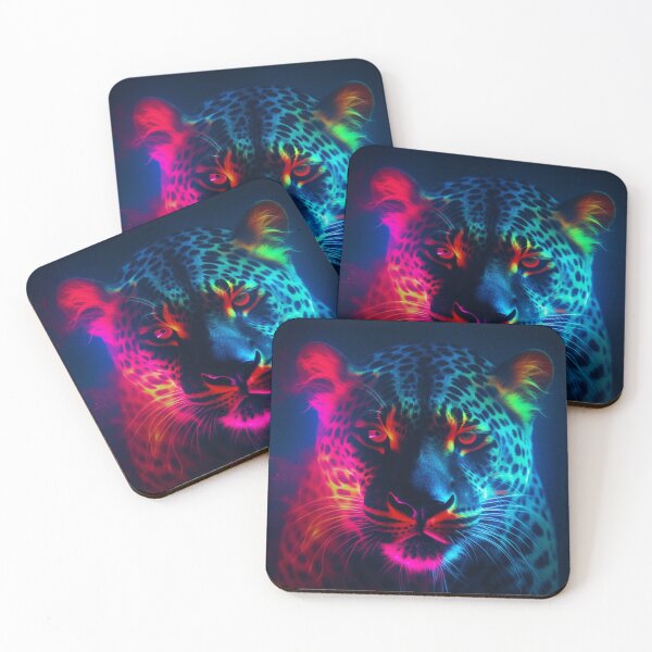Item preview, Jaguar Bear Lion Tiger Futuristic Neon Collection designed and sold by BrandonArtWorld.