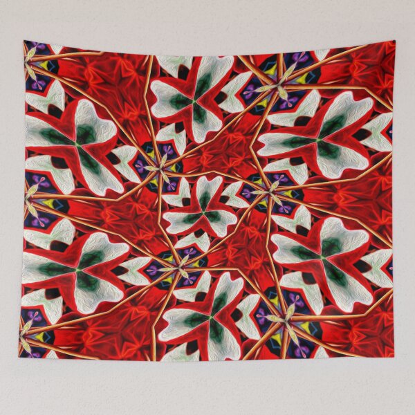 Item preview, Red Flower Begonia designed and sold by Patternflower.