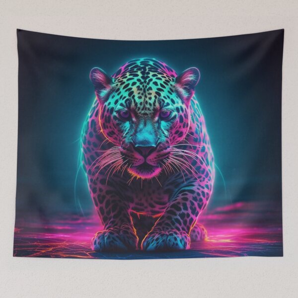 Item preview,  Jaguar Bear Lion Tiger Futuristic Neon Collection designed and sold by BrandonArtWorld.