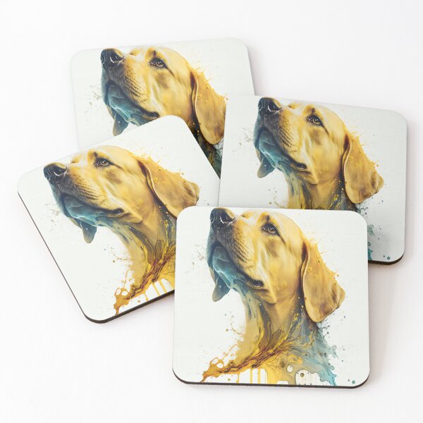 Item preview, Abstract art-Yellow Labrador Retriever designed and sold by KingExpressions.