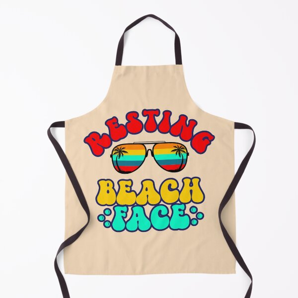 Item preview, Resting Beach Face: Funny Pun with Cool Sunglasses in Bright Colors designed and sold by JoyOfHopeStore.