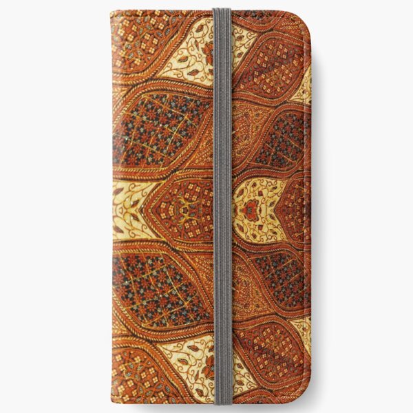 pattern, design, tracery, weave iPhone Wallet