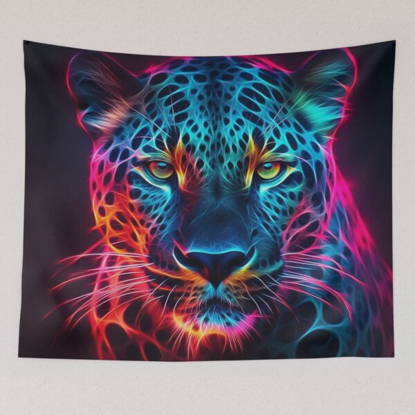 Item preview,   Jaguar Bear Lion Tiger Futuristic Neon Collection designed and sold by BrandonArtWorld.
