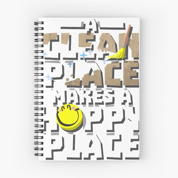 Item preview, A Clean Place, A Happy Place Cleaning Obsessed T shirt  designed and sold by FreshLeafShirts.