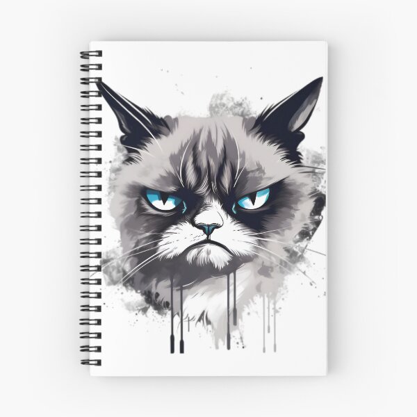 Item preview, Angry Animated Cat designed and sold by PetPrintPalace.