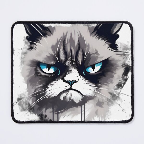 Item preview, Angry Animated Cat designed and sold by PetPrintPalace.