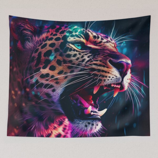 Item preview,  Jaguar Bear Lion Tiger Futuristic Neon Collection designed and sold by BrandonArtWorld.