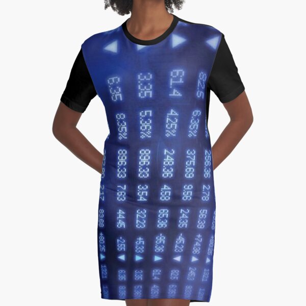 Numbers Graphic T-Shirt Dress