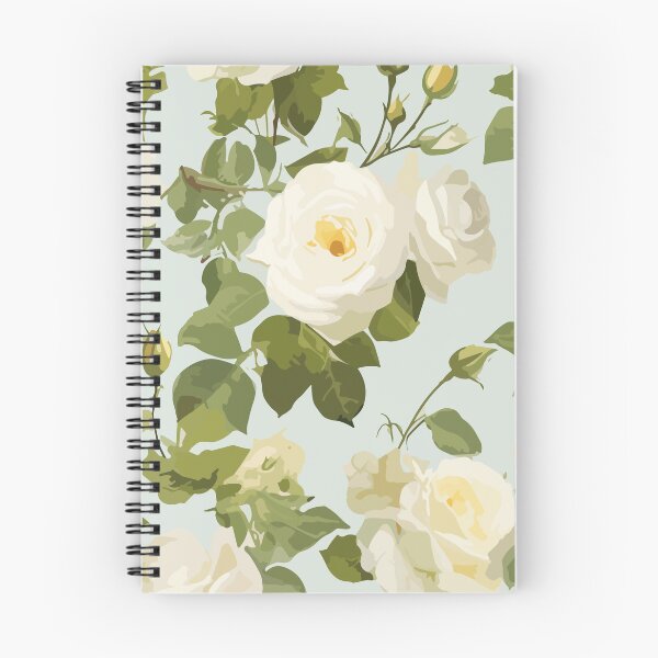 Item preview, White Roses on Blue designed and sold by VickiVybesArt.
