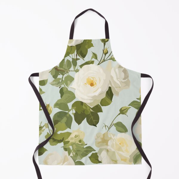 Item preview, White Roses on Blue designed and sold by VickiVybesArt.