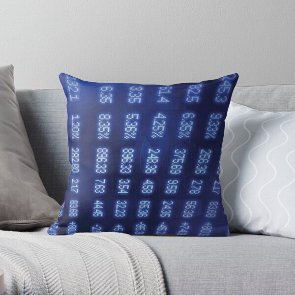 Numbers Throw Pillow