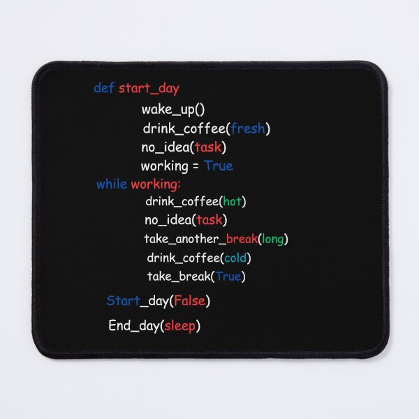 Item preview, Start Day - Funny coding text designed and sold by Limek.