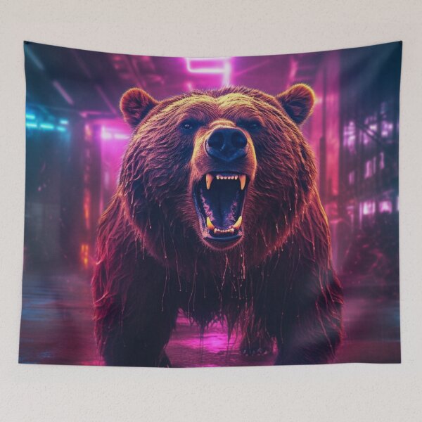 Item preview,  Jaguar Bear Lion Tiger Futuristic Neon Collection designed and sold by BrandonArtWorld.