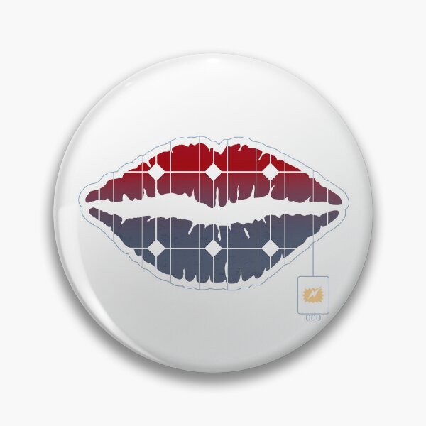 Item preview, SOLAR PANEL POWER RED HOT LIPS designed and sold by Madjack Tees Kiwi SuperStore.