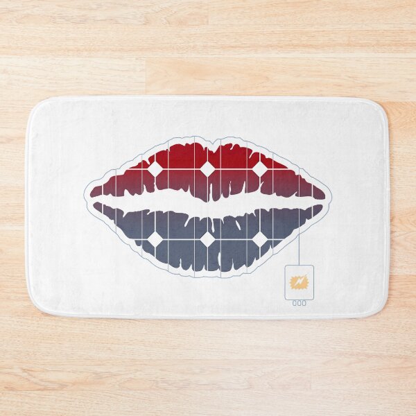 Item preview, SOLAR PANEL POWER RED HOT LIPS designed and sold by Madjack Tees Kiwi SuperStore.