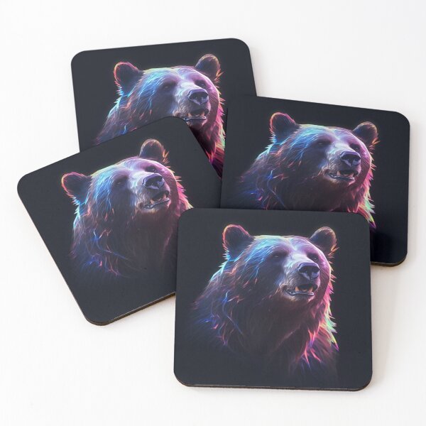 Item preview,  Jaguar Bear Lion Tiger Futuristic Neon Collection designed and sold by BrandonArtWorld.