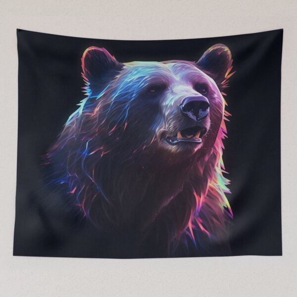 Item preview,  Jaguar Bear Lion Tiger Futuristic Neon Collection designed and sold by BrandonArtWorld.