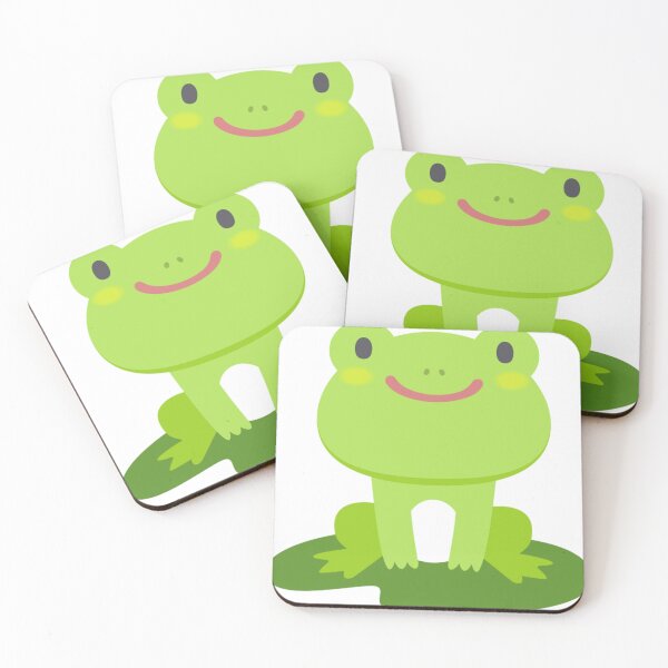 Item preview, Korean green frog sitting lotus leaf designed and sold by SkyeKun56.