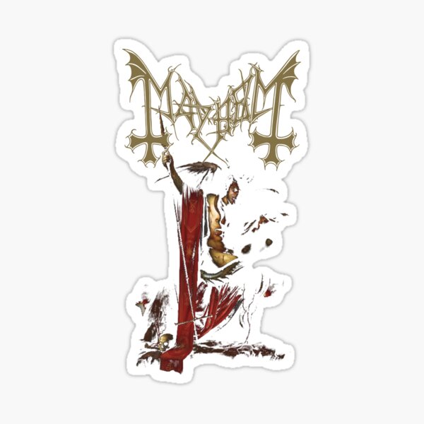 Per Yngve Ohlin Dead Mayhem Sticker for Sale by Rachel Mifsud