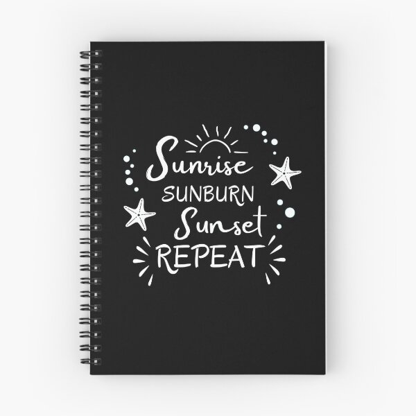 Item preview, Sunrise Sunburn Sunset Repeat designed and sold by Sun Sand & Sea Art.