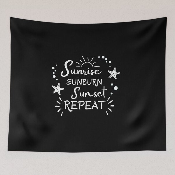 Item preview, Sunrise Sunburn Sunset Repeat designed and sold by Sun Sand & Sea Art.