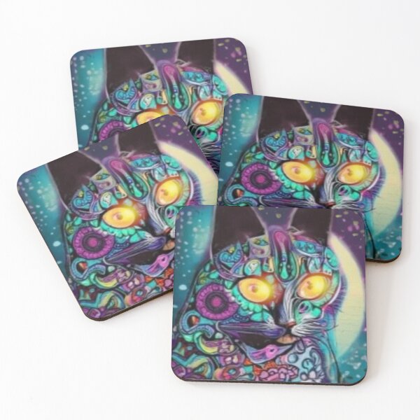 Item preview, Glowing eyed graffiti cat designed and sold by aginlow.