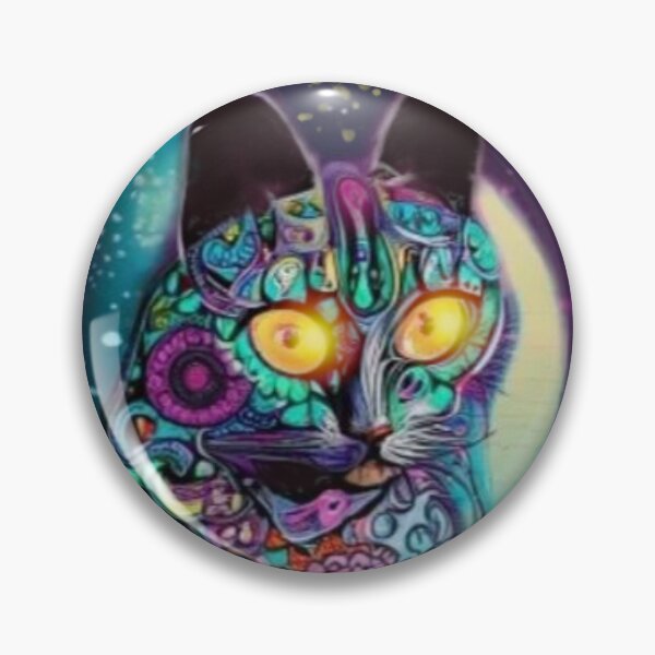 Item preview, Glowing eyed graffiti cat designed and sold by aginlow.