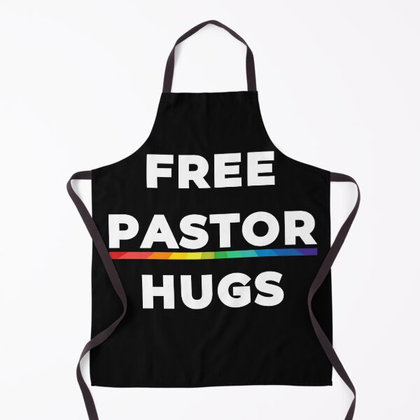 Item preview, FREE PASTOR HUGS for dark shirts (Pride Edition) designed and sold by DoodlesByPeter.