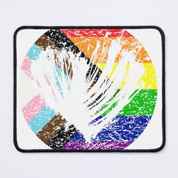 Item preview, A Vintage Heart Design In The Colors of The Progress Gay Pride Flag - Diversity and Inclusion designed and sold by GVRDesign.