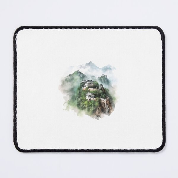Item preview, Spectacular watercolor Chinese architecture designed and sold by DreamyEscapes.