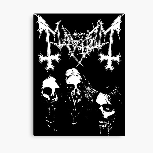 DEAD from MAYHEM, Black Metal Corpse Paint, Photo Canvas