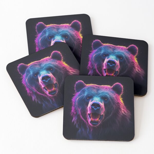 Item preview,  Jaguar Bear Lion Tiger Futuristic Neon Collection designed and sold by BrandonArtWorld.