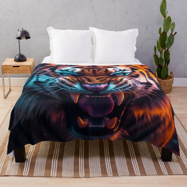 Item preview, Jaguar Bear Lion Tiger Futuristic Neon Collection designed and sold by BrandonArtWorld.