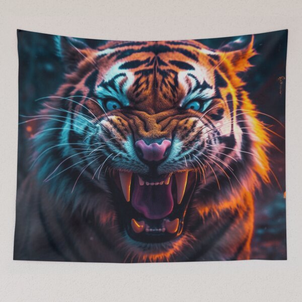 Item preview,  Jaguar Bear Lion Tiger Futuristic Neon Collection designed and sold by BrandonArtWorld.