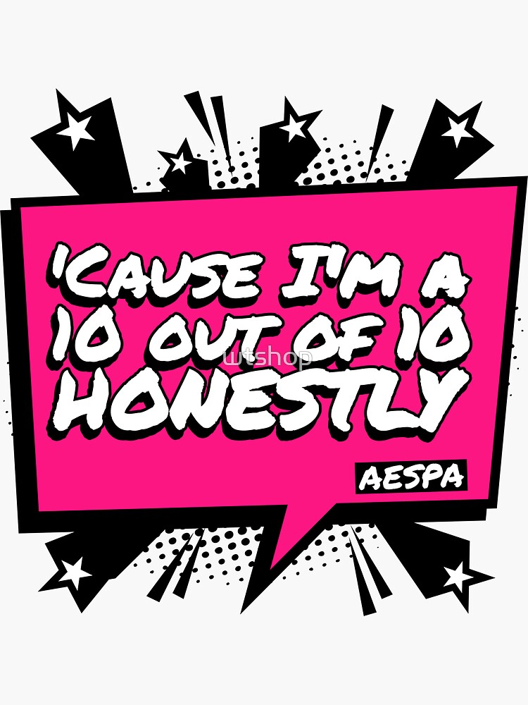 Kpop Mixtape - Aespa, Kpop Merch for Kpop fans, Gift for MY Sticker for  Sale by wtshop