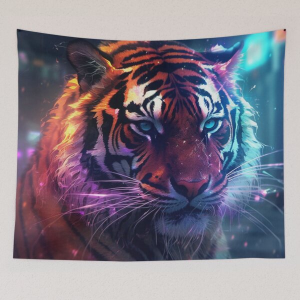 Item preview,  Jaguar Bear Lion Tiger Futuristic Neon Collection designed and sold by BrandonArtWorld.