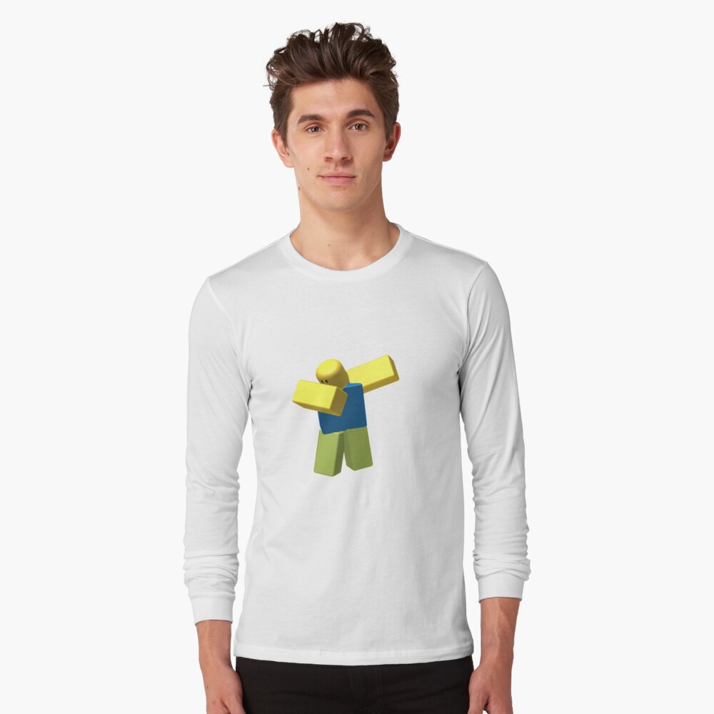 Roblox Dab T Shirt By Jarudewoodstorm Redbubble - grey long sleeve roblox