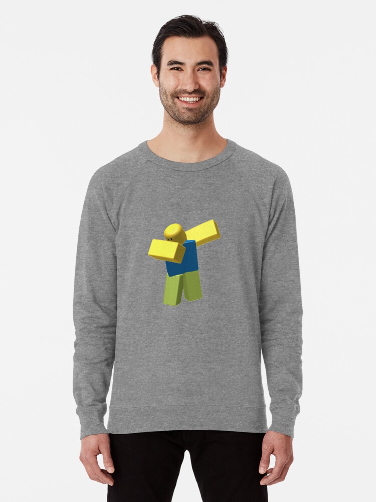 Roblox Dab Lightweight Sweatshirt By Jarudewoodstorm Redbubble - cursed roblox meme art print by lemonnn69 redbubble