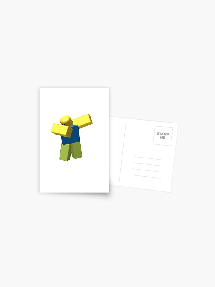 Roblox Dab Postcard By Jarudewoodstorm Redbubble - me dab roblox