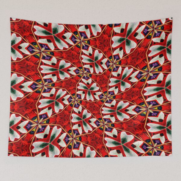 Item preview, Red Flower Begonia designed and sold by Patternflower.