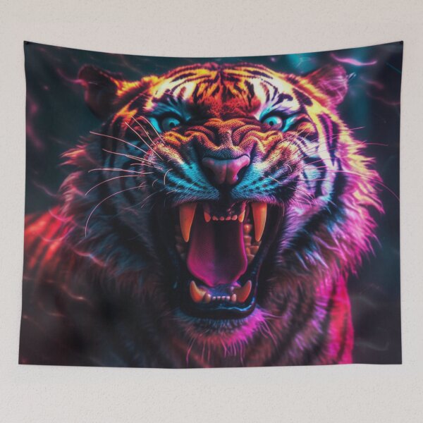 Item preview,  Jaguar Bear Lion Tiger Futuristic Neon Collection designed and sold by BrandonArtWorld.