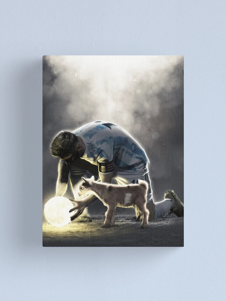 Lionel Messi & Cristiano Ronaldo Chess Canvas Wall Art Messi 