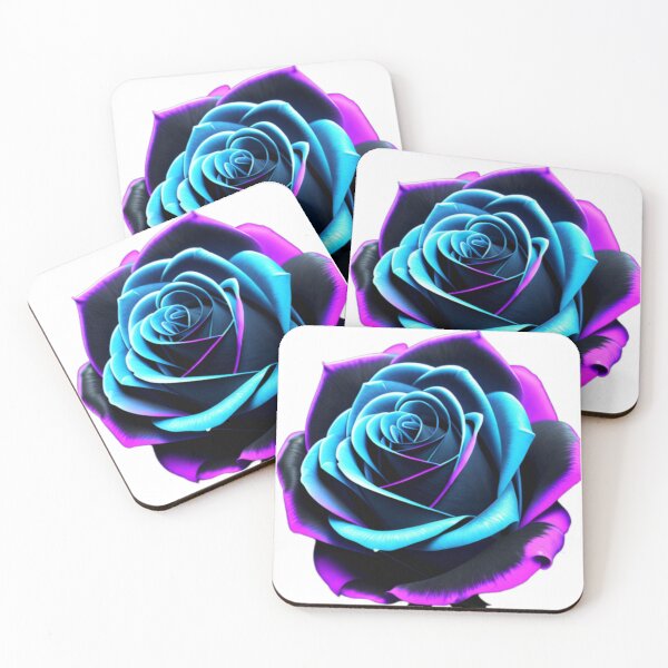 Item preview, Rose cyan magenta black  designed and sold by Artcolage87.