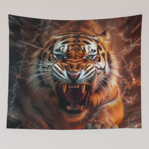 Item preview, Jaguar Bear Lion Tiger Futuristic Neon Collection designed and sold by BrandonArtWorld.
