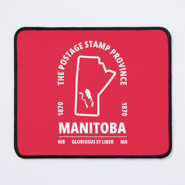 Item preview, Manitoba Canada Province Map - The Postage Stamp Province - GLORIOSUS ET LIBER designed and sold by Ranggasme.