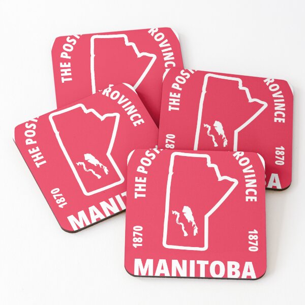 Item preview, Manitoba Canada Province Map - The Postage Stamp Province - GLORIOSUS ET LIBER designed and sold by Ranggasme.