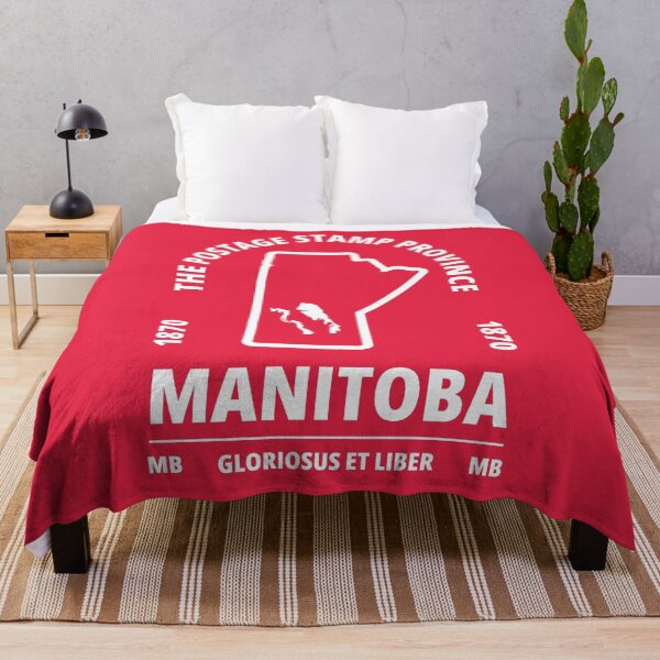 Item preview, Manitoba Canada Province Map - The Postage Stamp Province - GLORIOSUS ET LIBER designed and sold by Ranggasme.