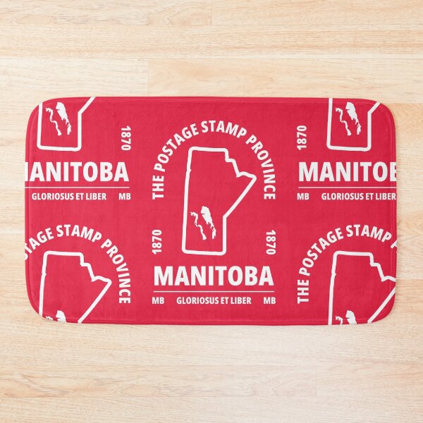 Item preview, Manitoba Canada Province Map - The Postage Stamp Province - GLORIOSUS ET LIBER designed and sold by Ranggasme.