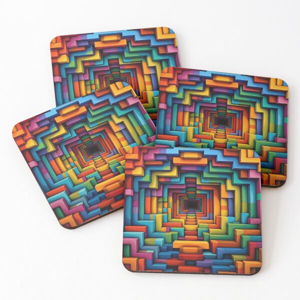 Item preview, Optical Illusion 3D Rainbow wormhole designed and sold by SweetWhiskers.